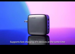 LDNIO Q408 100W 4 Port USB PD Charger USB-A 3 USB-C PD3.0 QC 3.0 Super Fast Gan Charging