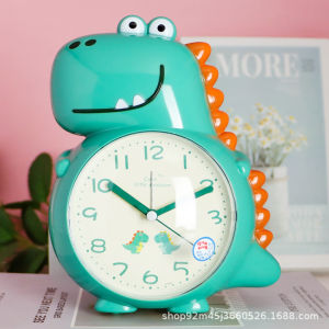 MONLEYTA | Childrens Dinosaur Alarm Clock Speaking Singing Snooze Feature Silent Mode Multi-Function Bedside Alarm Clock Trendy Fashion