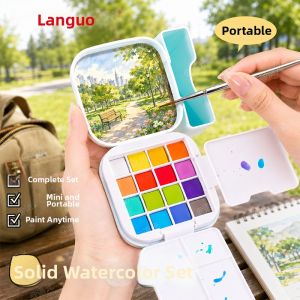 Languo | Portable Shimmer Watercolor Set 16 Colors