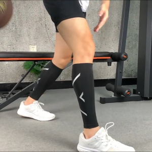 NEENCA Calf Compression Sleeve Breathable Anti-slip Support for Running Basketball Cycling Black