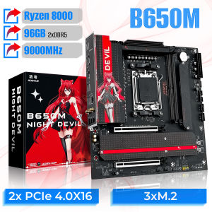 AM5 Motherboard DDR5 96GB GAMING AMD B650 Chipset WiFi 6 PCIe 4.0 3x M.2 USB 3.2 Type-C 9000MHz for AMD Ryzen 7 9700X Mirco ATX