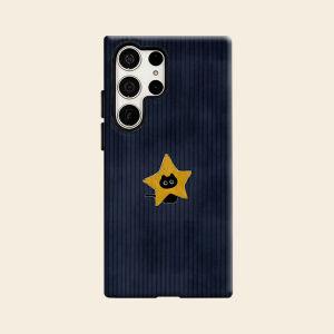 Star Cat Vertical Stripe Luxury Fashion Full Lens Protective Case for Samsung Galaxy S26 S25 S24 A56 A36 Plus Ultra