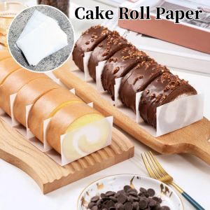 100pcs Cake Roll Separation Paper Baking Oil Oil -proof Paper Cake Rolls Side Paper Food Wrapping Separator Border Paper