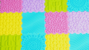 Sensory Mats Sensory Tiles Puzzle Floor Mat for Kids Silicone Massage Orthopedic Mat
