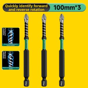 GREENER | Magnetic Slip-resistant Cross Screwdriver Bits