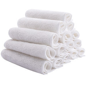 Kitchen Bamboo Charcoal Fiber Scrub Pad Oil Resistant High Absorbency Dishwashing Cloth 15 Piece Special Offer Big Promotion