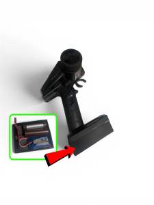 Battery Bay Expansion Cover for FlySky G7P Radio Transmitter TX for RC Car