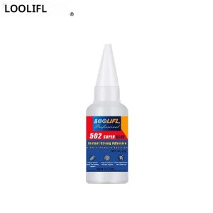 LOOLIFL กาวซุปเปอร์ 502 ความแข็งแรงสูง กาวแห้งเร็ว ทนความร้อนสูง สำหรับโลหะ พลาสติก PVC กาวเหลวชนิดแข็งแรง