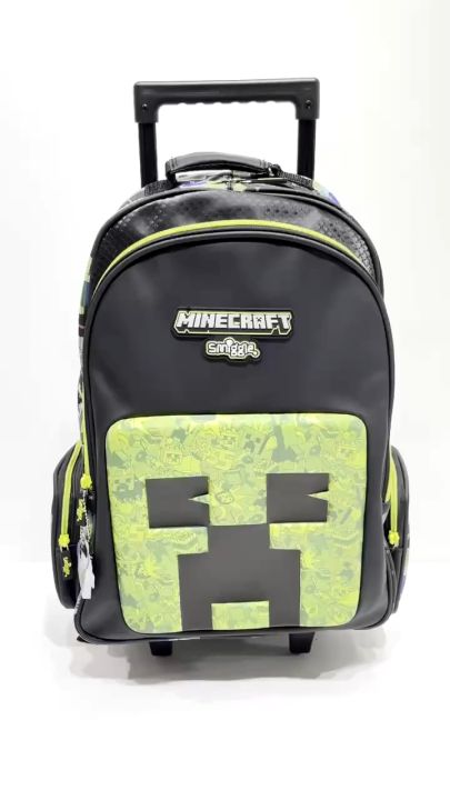 Minecraft backpack with wheels best sale