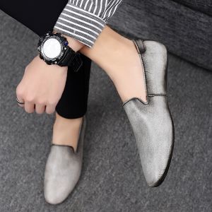 NUDANLAI | Giày da mũi nhọn thoáng khí cho nam