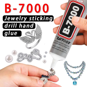 B-7000 Adhesive Jewelry Glue Jewelry Craft/Repair Mobile Phone Touch Screen Epoxy Resin Rhinestone Craft Jewelry Adhesive Liquid Glue with Precision Tip