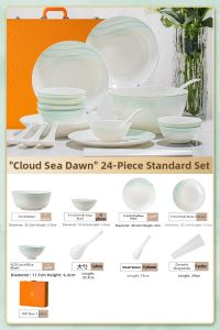 JINGDITAOCI | Attractive Household Ceramic Dinnerware Set