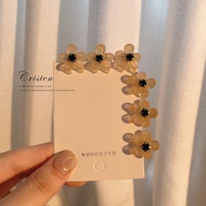 Bang Clip Forehead Broken Hair Small Jaw Clip Female Pearl Flower Barrettes Mini Side Little Clip Sweet Hair Pin