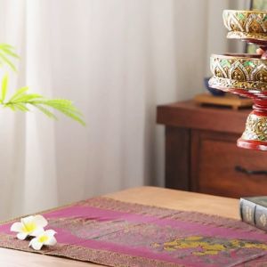 ขันโตกเล็ก ถาดใส่ขนมไม้เนื้อแข็ง เหมาะสำหรับวางผลไม้หรือขนมต่างๆ โต๊ะรับประทานผลไม้วินเทจหรูหรา ถาดไม้ความคิดสร้างสรรค์ จานใส่ผลไม้จานชามทรงกลม