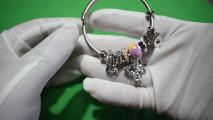 Lunara Amethyst Butterfly & Pearl Garden Charm Bracelet