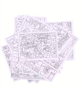 Bobi Coloring Book Girls Stress Relief Hand Drawing Markers Children Painting Graffiti Coloring Book Cute Healing Series