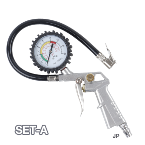 0-220PSI/0-16Bar Tire Inflation Gun Car Tire Pressure Gauge Rubber Hose Air Pump For Car/Bicycle/Truck Tire Repair Air Tools