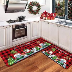 Door Mat Christmas Bedroom Floor Mat Kitchen Mat Non-slip Doormat Xmas Carpet Floor Mat Doormat Xmas