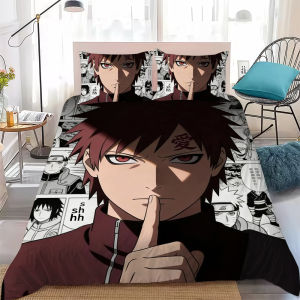 NARUTO | Anime N-NARUTOES Duvet Cover Set Home Style Bedding Soft Laundry Cotton Bed 3 Piece Set Student Dormitory Gift