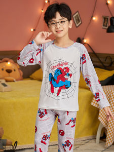 XINQIGUO | Spring and Autumn Long Sleeve Boys Cartoon New Style Kids Pajama