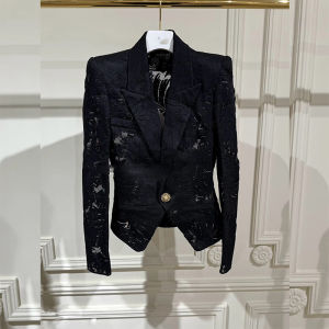 Elegant Lace French Style Tailored Jacket