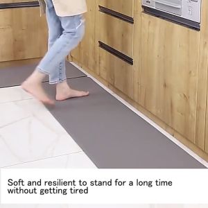 kitchen mat waterproof floor High quality Anti-fatigue Oil-proof foot rug Long Kitchen Floor Mats non-slip Foot Pad rug Household Environmental carpet Rubber matting Anti-skid Mats Floor Mat bath mats anti slip bathroom