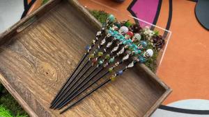 1PC Pha Lê Tự Nhiên Đũa Thần Đá Tumbled Đá Tiên Thủ Công Tự Làm Đạo Cụ Ngày Lễ Quà Tặng Pha Lê Chủ Đề Phong Thủy