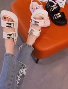 One for All พร้อมส่งจากไทย รุ่นฮิต TX474 รองเท้ารัดส้น สูง 4cm แต่งอะไหล่หูกระต่าย นุ่มใส่สบาย สฝพื้นหนาสไตล์ผู้หญิงน่ารัก