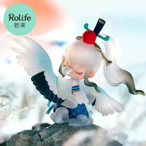 Authentic Ruolai Nanci Yunqian Blind Box Poetry Song Girl Chinese Ancient Style Cute Series Garage Kits Ornaments Birthday Gift