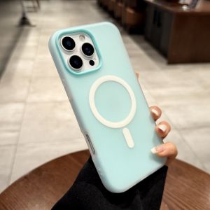 AO.HU | Magnetic All-Inclusive Dope Blue Transparent Gel iPhone Case