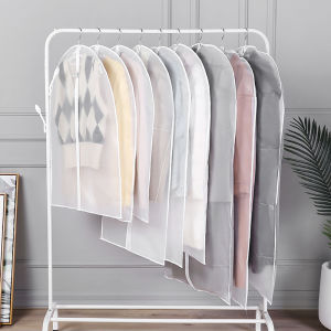 Transparent Garment Bag Dustproof Clothes Protector Cloth Cover Non Woven Suit Set Coat PEVA Clothing Storage