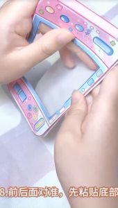 小球酱拓麻子安静书DIY Squeezing Toy Quiet Book Creative DIY Handmade Material Three-Dimensional Stickers Landscape Hand Ledger