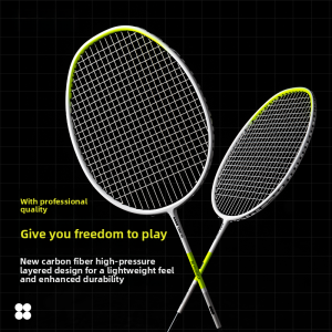 Ultra-Light Full Carbon Fiber Badminton Racket Dooot OMO66 Offensive Style Head Heavy Shaft Hard Suitable for All Players