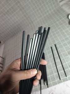 Black Disposable Plastic Alloy Chopsticks Anti-Slip Sun Sakura Design for Restaurant And Hotel Commercial Use Chinese Style