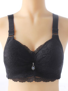 120.00kg Extra Large Size Summer Big Chest Bra Accessory Breast Push up Full Cup Intimates Thin Bra without Steel Ring Thin Mould Cup