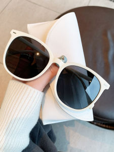 2025 New Style Polarized Sunglasses for Women White Color Nearsightedness Can Be Matched with Degrees Glasses Fashionable