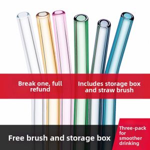 Glass Heat Resistant Reusable Eco Friendly Drinking Straw