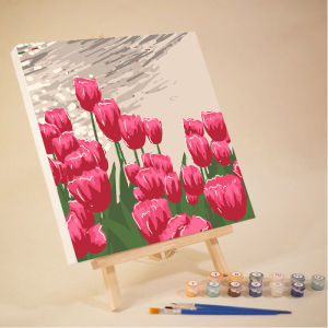 Floral Landscape DIY Color-by-Number Painting