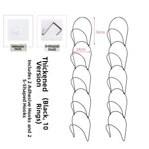 NIFENG | Wall-Mounted Hat Bag Scarf Display Rack