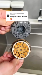 Saringan Wastafel Dapur ABS Tahan Lama Anti Karat - Push Lock Sink Filter ABS - Penutup Saluran Wastafel Anti Mampet