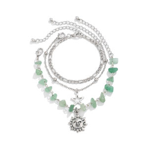 แฟชั่น Xinxing ชุด 3 ชิ้นจําลองพู่สร้อยข้อมือชุดผู้หญิง Vintage ยอดนิยมเครื่องประดับอุปกรณ์เสริม