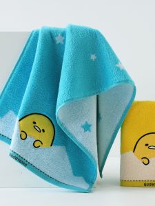Soft Absorbent Pure Cotton Face Towel Couple Ladies Cartoon Design Thick Large Towel No Twist Comfortable for Washing Face