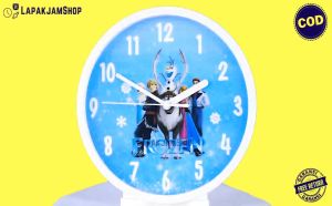 Jam Dinding Quartz Karakter Anak Murah Frozen NN1515 Baby Olaf Hiasan Dinding Keren BestSeller Besar