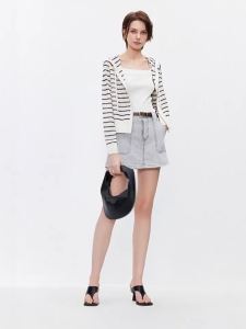 ONLY | New Fall Loose A-line Symmetric Visible Pocket High Waist Denim Shorts