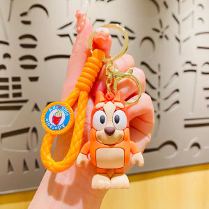 Bluey Keychain Pendant Bingo Keychain Charm Anime Characters Cartoon Bag Accessory Charm Decoration Phone Hangings Toys Gifts