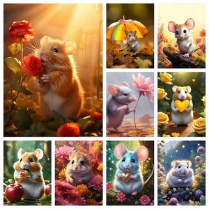 Hamster Cute Mouse Cartoon Animal Jigsaw Puzzle 1000 Pieces For Kids Adults Family Quality Time Cognitive Training Toy