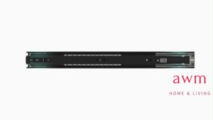 AWM Drawer Soft Close Full Extension Ball Bearing Sliders Slaid Laci Lanjutan Penuh untuk Laci Ofis Roda Laci