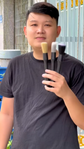 [HCM]Bộ 3 chổi cọ vệ sinh đa năng cọ chi tiết trên xe Ô tô-Cozy520