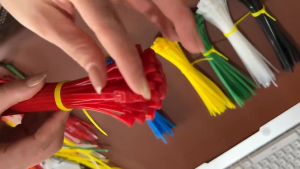 600Pcs Colored Cable Tie Gamefowl Rooster Breed Marking Cable Tie Cord Colored Plastic Strap Tie UV Resistant Long Nylon Self-Locking Wraps Cable Strap