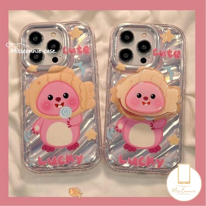 MissConnie Cute Loopy Bracket Luxury Laser Card Case Compatible
